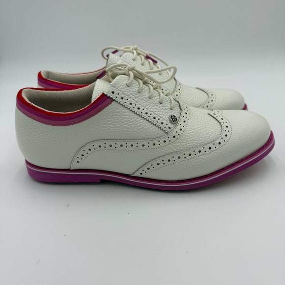 G/FORE G4 Women's Leather Limited Gallivanter Full Lace Up Golf‎ Shoes 11 NWOT - Picture 7 of 11